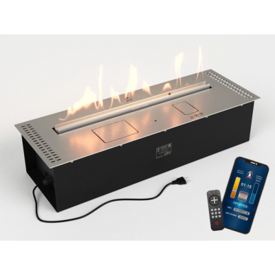 Автоматический биокамин Lux Fire Smart Flame 800 RC INOX